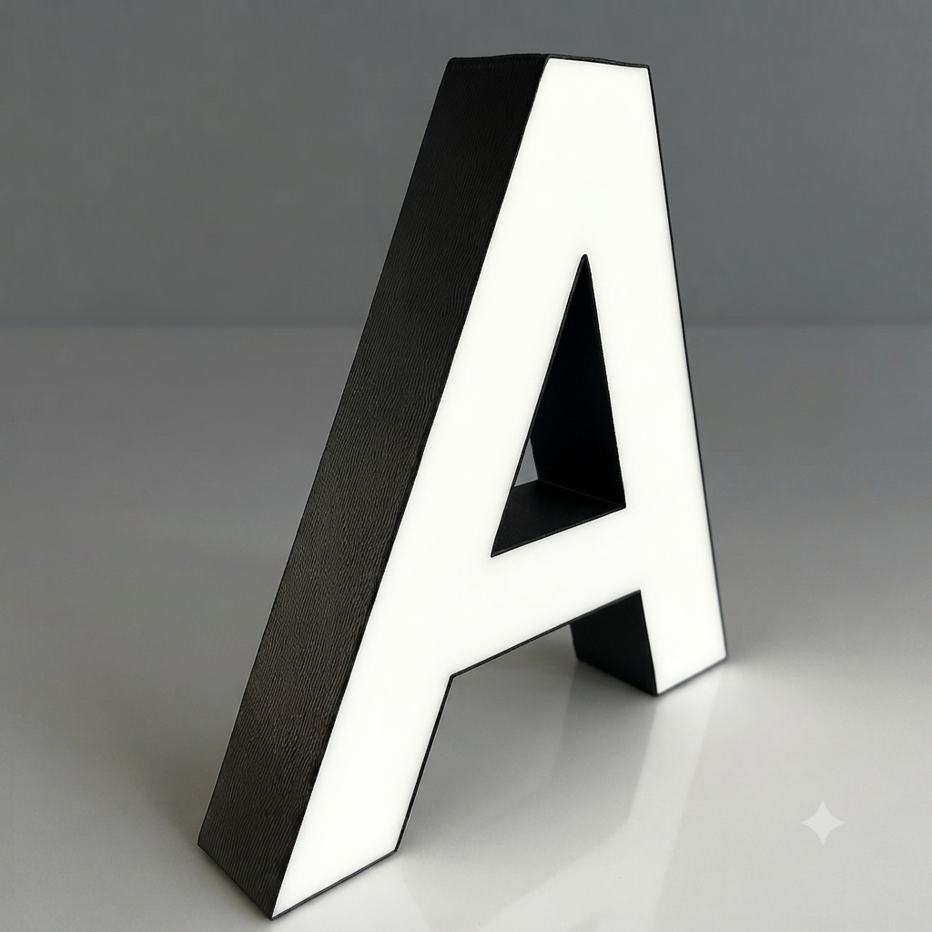 Letras Caixas em 3D